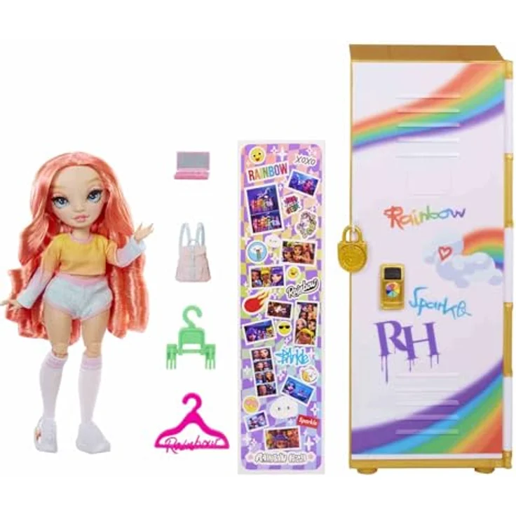 Rainbow High Design & Style Schließfach Spielset – Mit Regalen, Kleiderbügeln, Accessoires und Aufklebern, tolles Spielzeug und Geschenk für Kinder im Alter von 4 bis 12+ Jahren – Bild 3