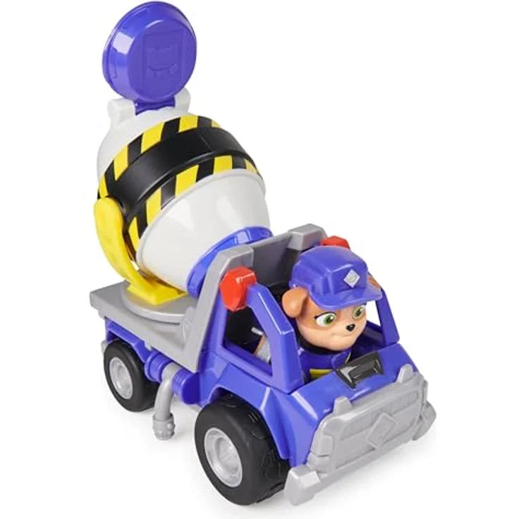 Spin Master Rubble & Crew - Zementmischer-Baufahrzeug mit drehbarer Mischtrommel und abnehmbarer Mix-Spielfigur – Bild 8
