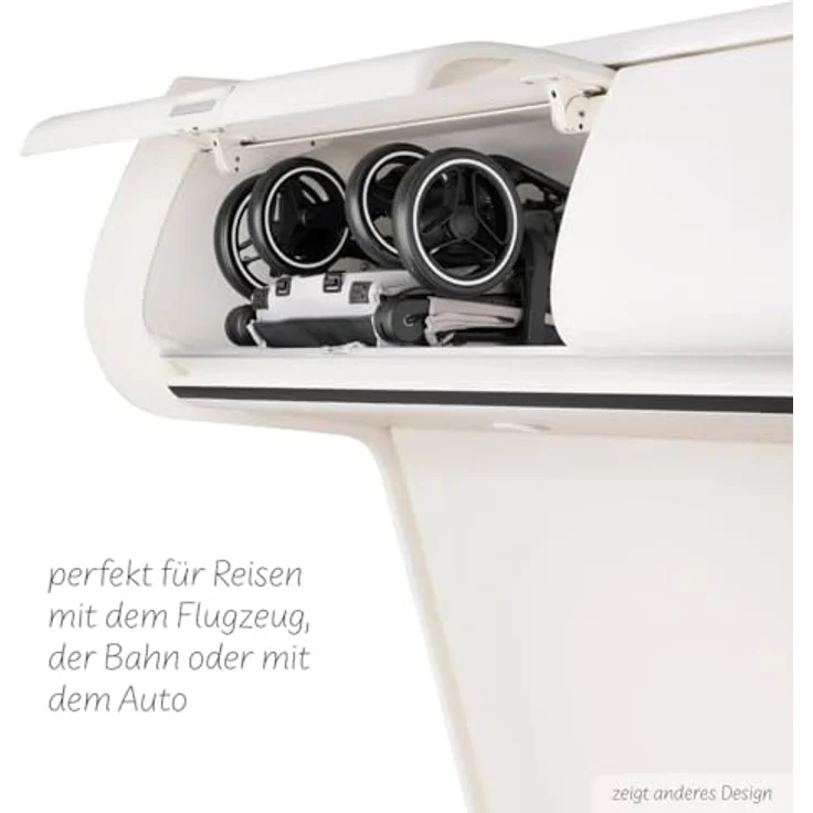 ABC Design Sportbuggy Salsa 5 Run, Kinderwagen mit Luftreifen und 5-Punkt-Gurtsystem, Camel – Bild 13