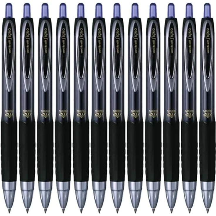 Uni-ball Gelpen Signo 207, micro, blauer Gelstift mit präziser Spitze – Bild 1