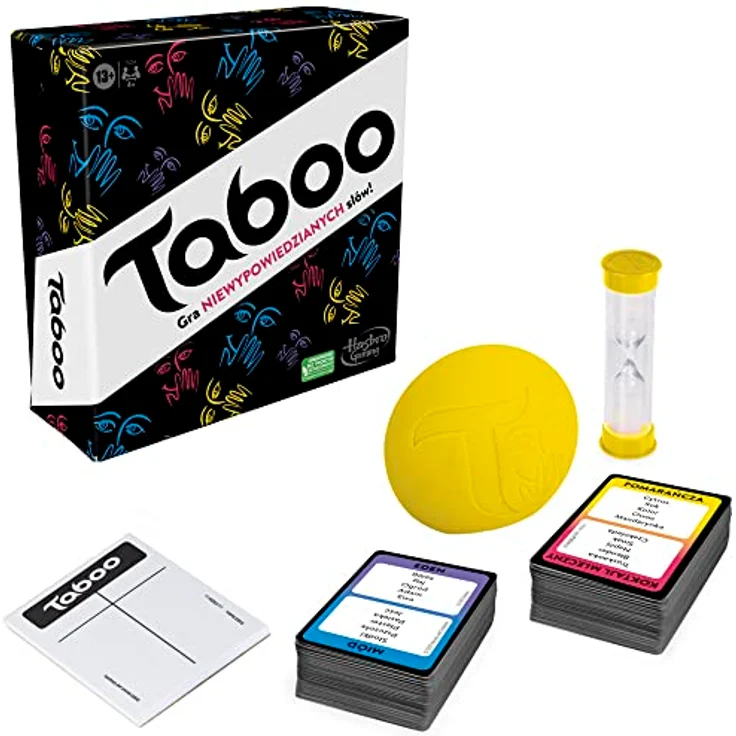 Hasbro Gaming Tabu Spiel F52541200, Partybrettspiel mit 212 Karten und 848 Suchwörtern, für Erwachsene und Jugendliche ab 13 Jahren – Bild 2