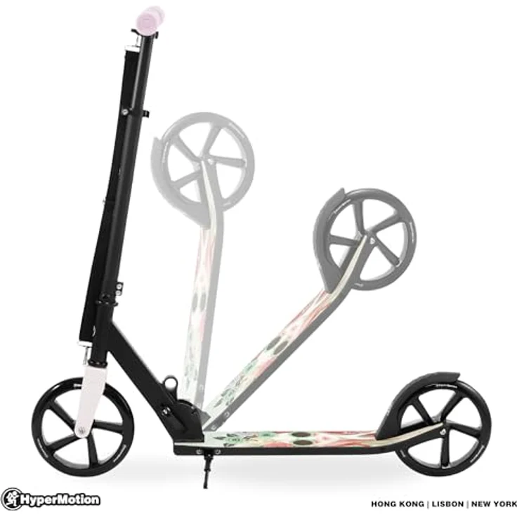 HyperMotion Faltbarer City-Scooter VIBE Pink – für Nutzer bis 100 kg, verstellbarer Lenker und große 200 mm Räder – Bild 2