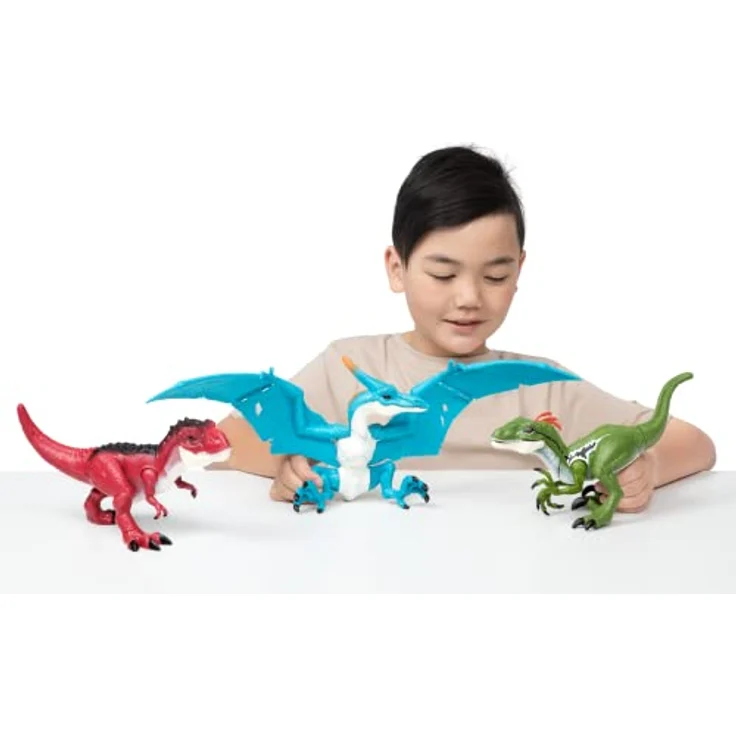 ZURU Robo Alive Dino Action Raptor, interaktive Sammelfigur mit grünem Hautdesign und Dino-Sound – Bild 2