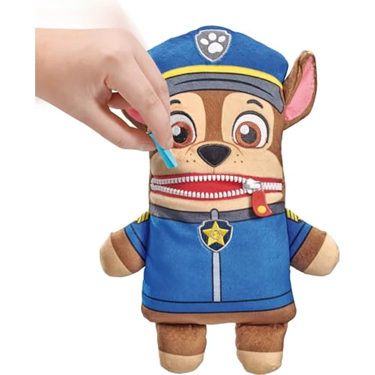 Schmidt Spiele Sorgenfresser Paw Patrol Chase, 28 cm Plüschfigur aus hochwertigem Material, handwaschbar, für Kinder ab 0 Jahren – Bild 5
