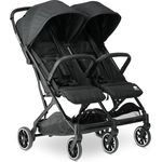 Deryan Rolo X2 Kinderwagen Buggy 2 in 1, kompakt & faltbar, belastbar bis 44 kg, von Geburt bis 4 Jahre, schwarz