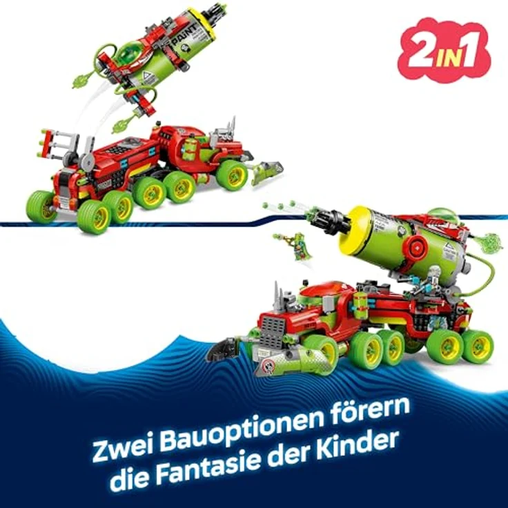 LEGO DREAMZzz Mateos Sprühdosen-Truck 71499, Spielzeug mit 2 Baumodi, 5 Minifiguren und modularen Boostern für kreative Rollenspiele – Bild 3