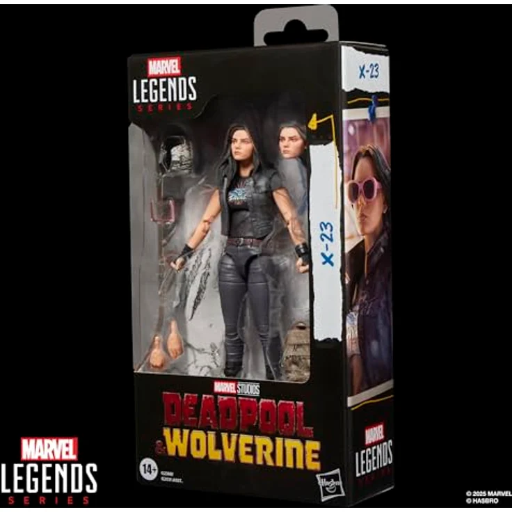 Hasbro Marvel Legends X-23 Figur, 15 cm, vollbeweglich mit 6 Accessoires, austauschbarem Kopf und Händen – Bild 10