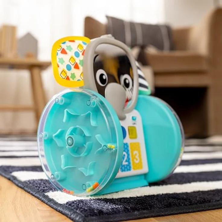 Baby Einstein Chase & Tap Earl, interaktives Krabbelspielzeug mit 2 Positionen, mehr als 50 Phrasen in 4 Sprachen, abwischbar, ab 6 Monaten – Bild 15