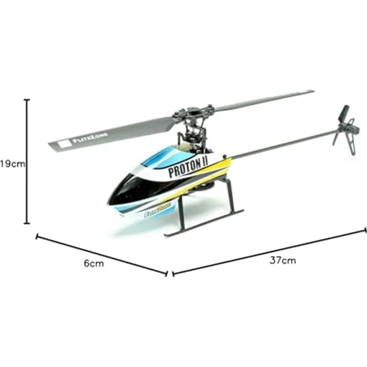 Pichler Modellbau Proton II RC-Helikopter Helicopter RTF mit Kunstflugfiguren auf Knopfdruck, blau – Bild 8