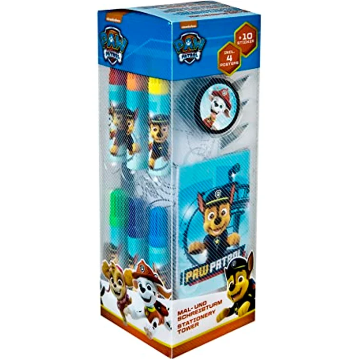 PAW PATROL Farbkasten Schreibwaren-Set, 35-teiliges Kreativset mit bunten Malfarben und Utensilien für Kinder – Bild 1
