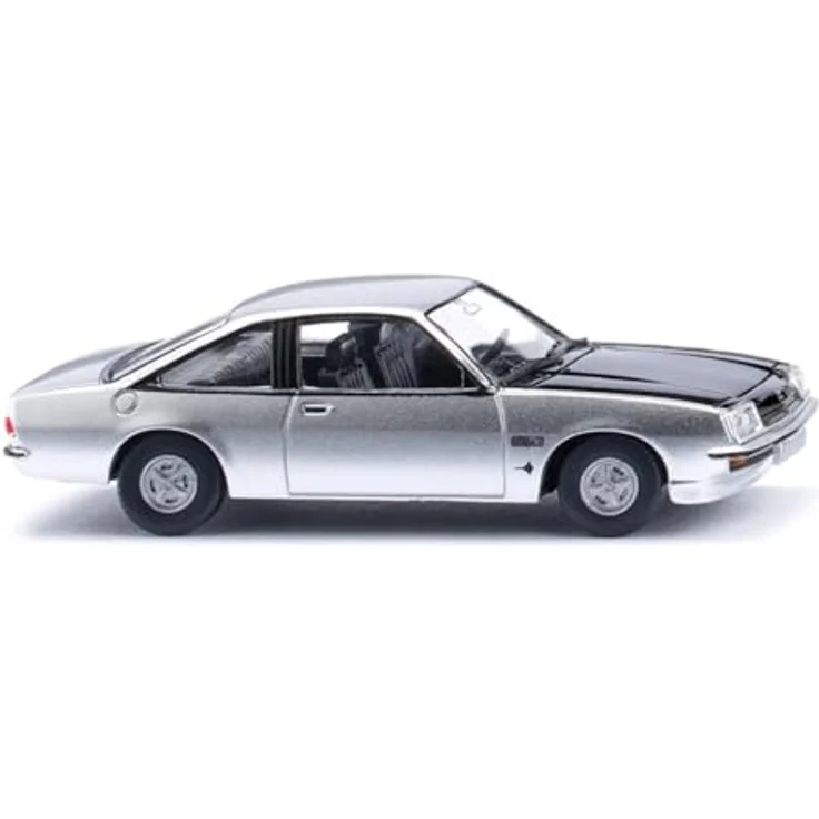 Wiking 023403 H0 PKW Modell Opel Manta B GT/E, Silber-metallic, Sportcoupé mit detaillierter Karosserie und gravierter Innenspiegelverglasung – Bild 2