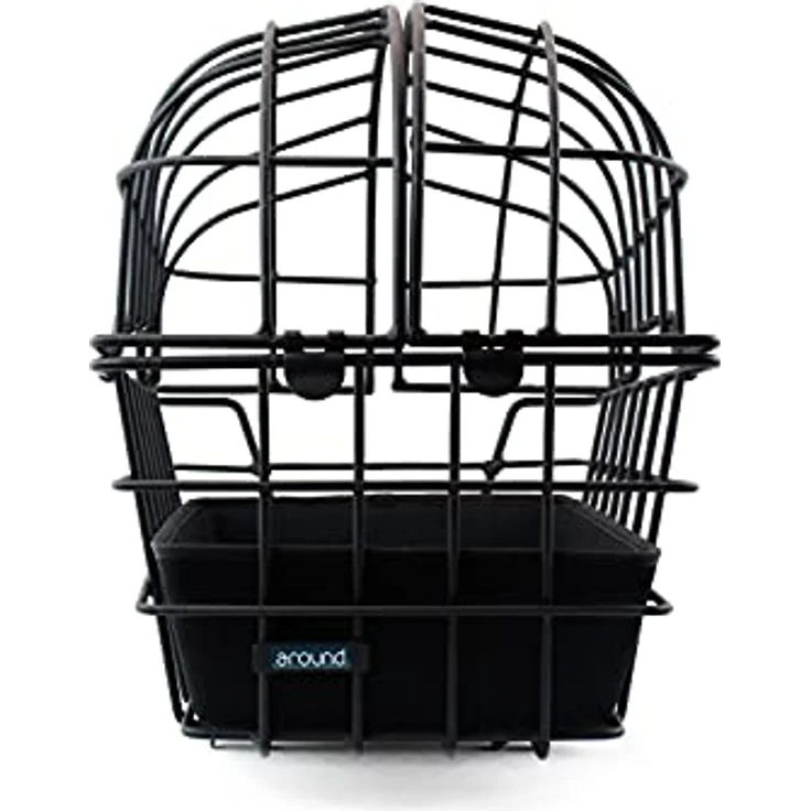 Hinterrad-Tierfahrradkorb Luna Alu, schwarz, 50x36x50cm m. Fix. -System – Bild 5
