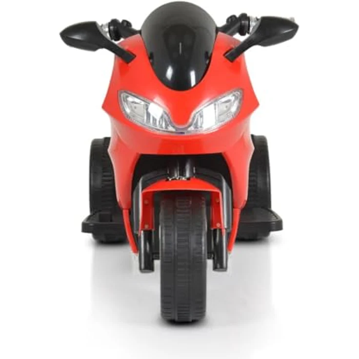 Moni Elektro-Kindermotorrad Comet HZBB-1188, Belastbarkeit 30 kg, drei Räder Musik, MP3, Rückwärtsgang in Schwarz – Bild 5