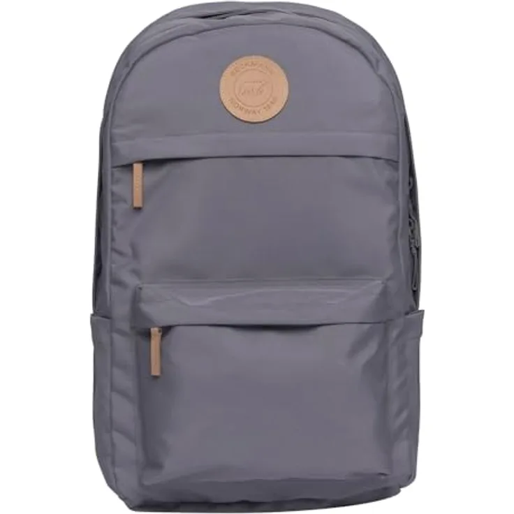 Beckmann City Max Backpack, Freizeitrucksack mit Laptopfach, 34L, Wasserabweisend, Steel Grey