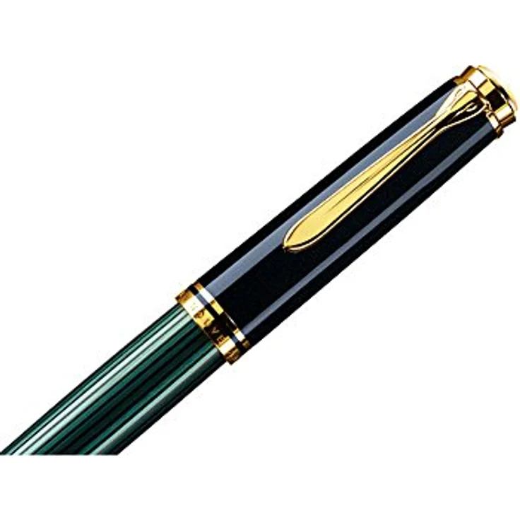Pelikan Füllfederhalter Souverän M600, 14K Bicolor-Goldfeder, schwarz/grün – Bild 3