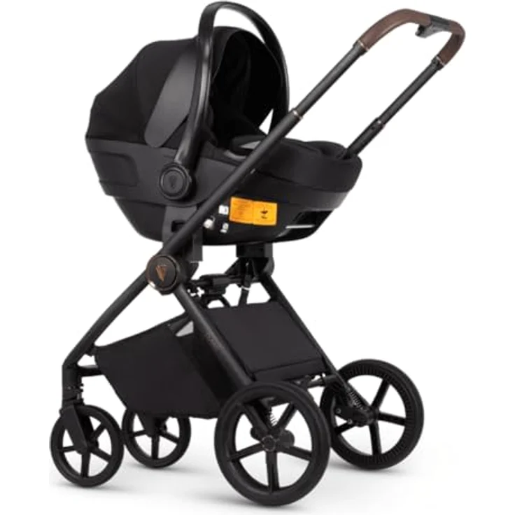 Venicci 2in1 Kombi-Kinderwagen Claro bis 22 kg - Noir, mit Babywanne, Sportsitz, Teleskopschieber, Liegeposition, Regenschutz, Beindecke & Wickeltasche inkl. Gratis Mobilitätsgarantie – Bild 4