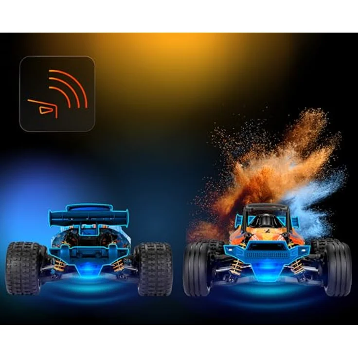 Overmax X-Horizon RC Auto 1:18, 4WD Offroad-Geländewagen bis 30 km/h, 2 Akkus für 40 Min Fahrzeit, 2 Karosserien, ab 8 Jahren – Bild 2