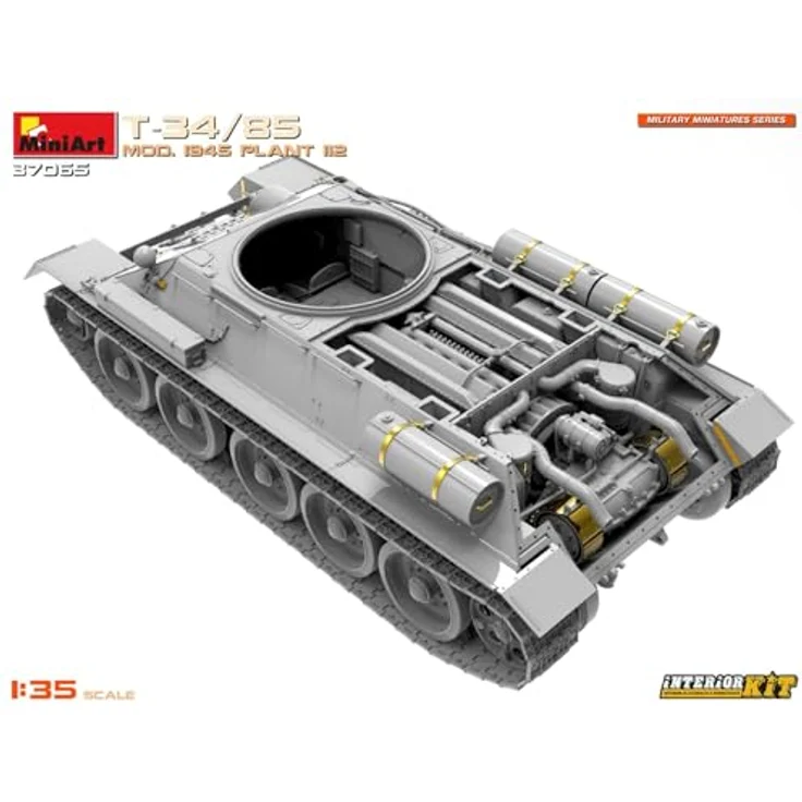 Other 1:35 T-34/85 Mod. 1945 Plant 112 Inter., Modellfahrzeug mit beweglichem Turm und originalgetreuem Interieur – Bild 10