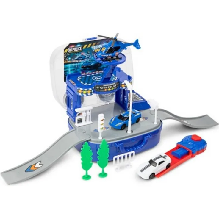Toi-Toys TURBO Racers Rettungsdienst Set, Spielzeug-Auto für Kinder ab 3 Jahren, inklusive Fahrzeug und Transportkoffer
