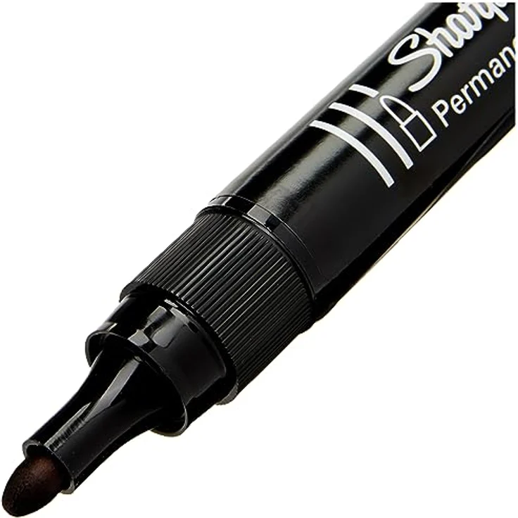 Sharpie M15 Permanentmarker | Patronenspitze | schwarz | 12er Box – Bild 2