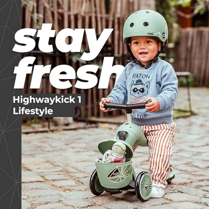Scoot and Ride HighwayKick 1 Lifestyle, Lauflernhilfe und Kickboard mit integrierter Transportbox, Design by Scoot and Ride aus Österreich – Bild 3