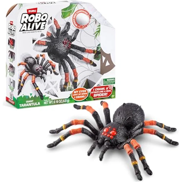 Robo Alive Tarantel, 38,5 cm, batteriebetriebenes Roboterspielzeug, realistische Bewegungen, Spielzeugspinne – Bild 2