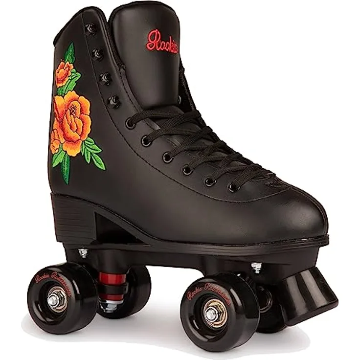 Rookie Unisex Jugend Rollerskates Rollschuhe, schwarz (schwarz), 37