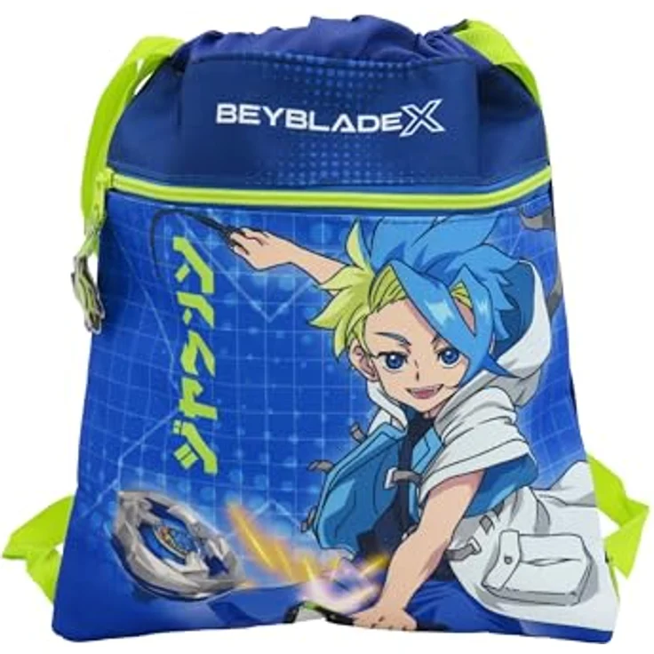 Beyblade Turnbeutel, Sportbeutel für Kinder mit Kordelzug, ideal für Schule und Freizeit – Bild 3