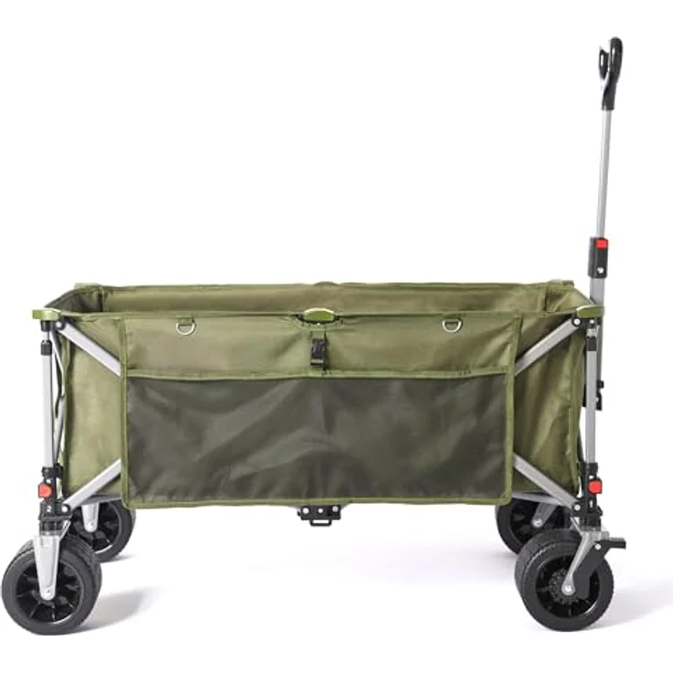 Coleman Ultimate Terrain Bollerwagen, 180 kg Tragkraft, 132 L Volumen, klappbar, grün-grau-schwarz – Bild 3