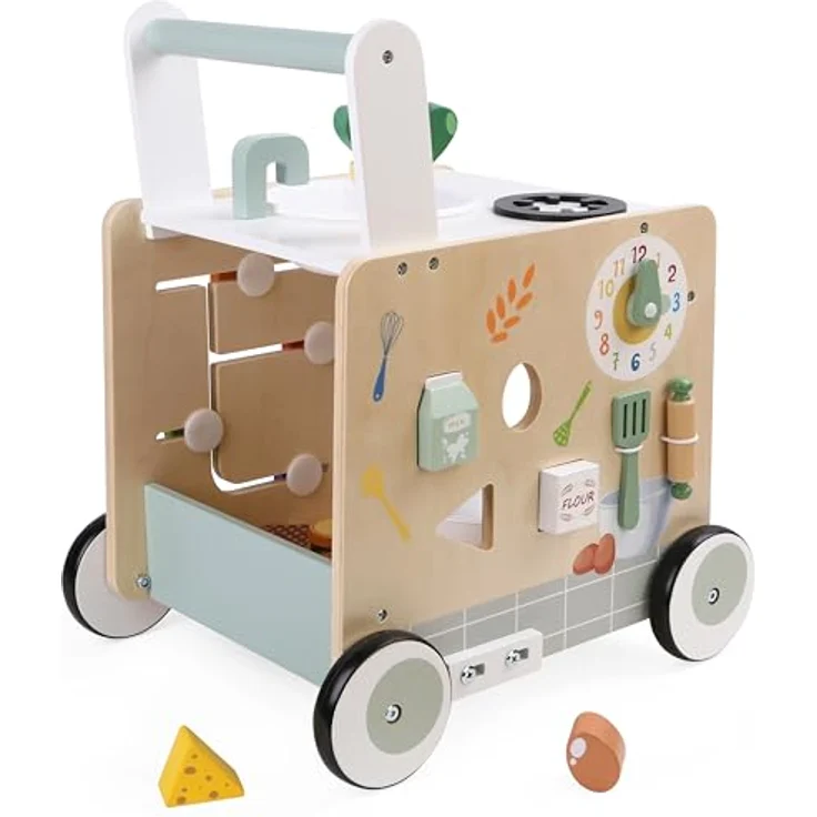 CHIC2000 Lauflernwagen Activity-Walker, Holz-Spielküche für kreative Entdecker ab 12 Monaten – Bild 2