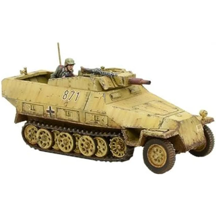 Warlord Games SD.KFZ 251/9 Ausf D (Stummel) Half-Track, Modellfahrzeug für den Zweiten Weltkrieg mit Bolzenaktion Mechanik – Bild 2