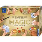 Kosmos Zauberkasten Die Zauberschule Magic - Gold Edition DFI, 75 Zaubertricks für Kinder ab 8 Jahren mit Video-Tutorials und bebilderter Anleitung