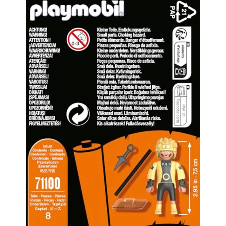 PLAYMOBIL Naruto Shippuden - Naruto Rikudou Sennin Mode Konstruktionsspielzeug – Bild 6