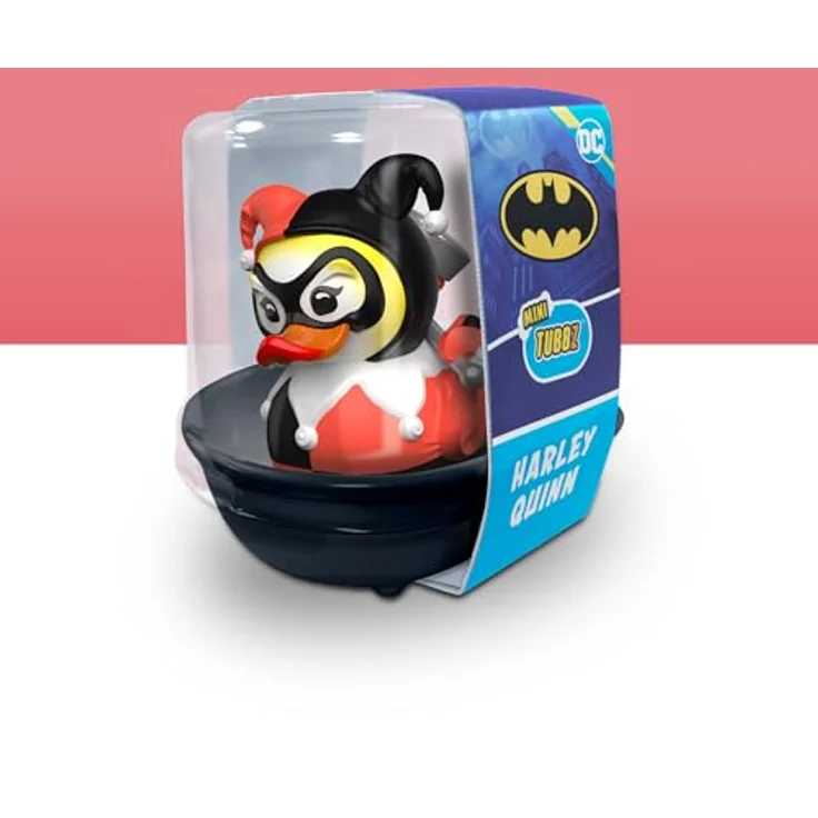 TUBBZ Klein Mini Harley Quinn Sammelfigur aus Vinyl-Gummi, 5 cm große Gummiente - Offizielles DC Comics Merchandise – Bild 3