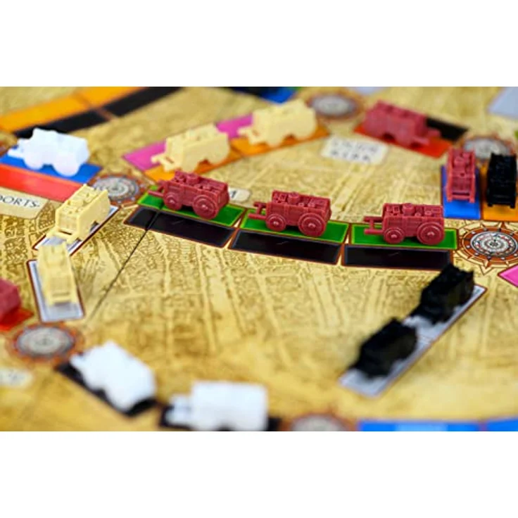 Days of Wonder Ticket to Ride Amsterdam, Brettspiel für 2-4 Spieler, Familien-Brettspiel, Zugspiel, Altersgruppe 8+, Spielzeit 10-15 Minuten, verschiedene Farben – Bild 3