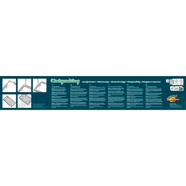 Schipper 605280901 Malen nach Zahlen, Alurahmen Polyptychon 132 x 72 cm, silber ohne Glas für Ihr Kunstwerk, einfache Selbstmontage – Bild 2