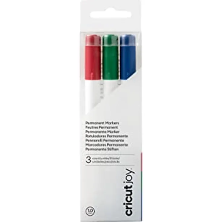 Cricut Joy Permanent Markers | Red, Green & Blue | 3-pack | For use with Cricut Joy