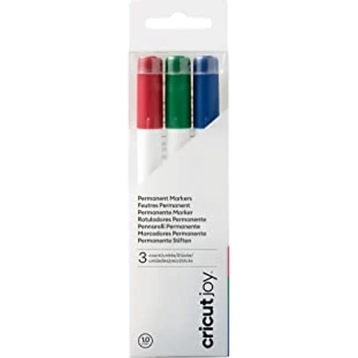 Cricut Joy Permanent Markers | Red, Green & Blue | 3-pack | For use with Cricut Joy