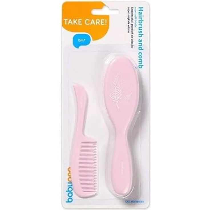 Babyono Baby pink brush and comb Baby Ono – Bild 5