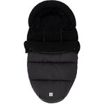 Jollein 025-800-67084 Footmuff for Buggy Black, wasserabweisend mit Teddy-Stoff gefüttert