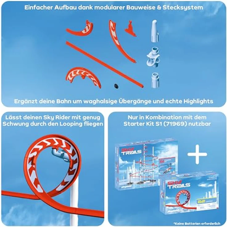 PLAYMOBIL Sky Trails 71972, Looping Konstruktionsspielzeug für spektakuläre Strecken & Action, flexibel & fantasievoll – Bild 4