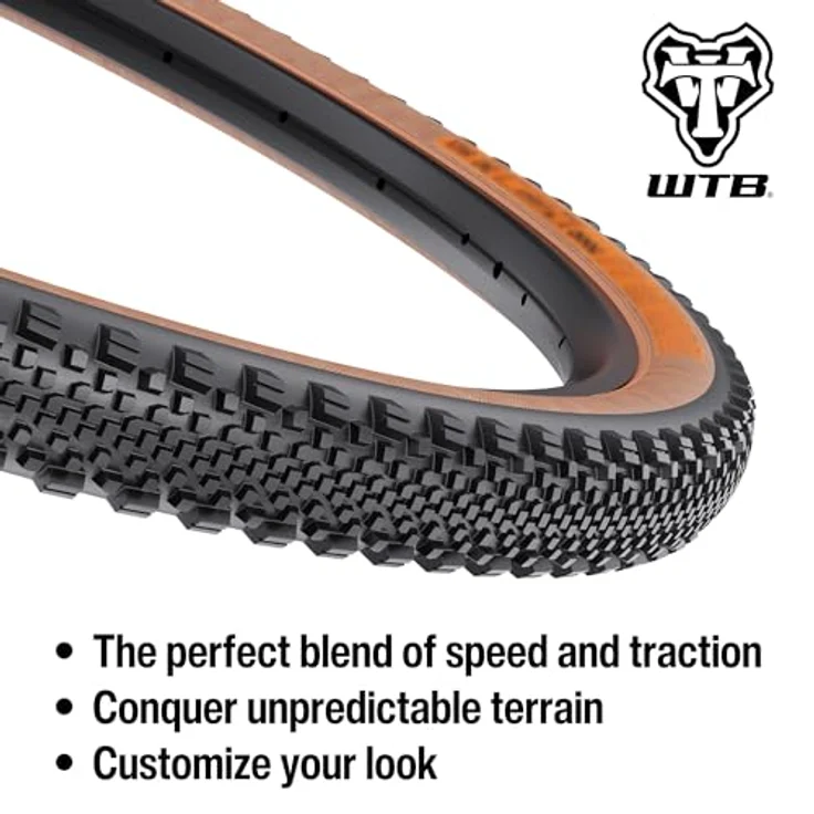 WTB Raddler TCS Light SG2 Tubeless Gravelreifen, 700 x 44, halbglatte Lauffläche, Pannenschutz, schwarze oder hellbraune Seitenwände – Bild 2