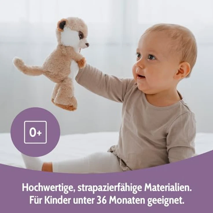Habibi Premium MIDI Erdmännchen Wärmestofftier, Wärmekissen mit herausnehmbarem Körnerkissen, mikrowellengeeignet, kuscheliges Softtoy für Baby & Kind – Bild 4