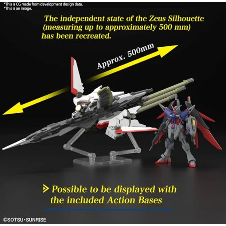 Bandai Gundam Zestaw Modelarski HG 1/144 Destiny Gundam Spec II mit Zeus Silhouette, inklusive Waffen und Effektteilen – Bild 10