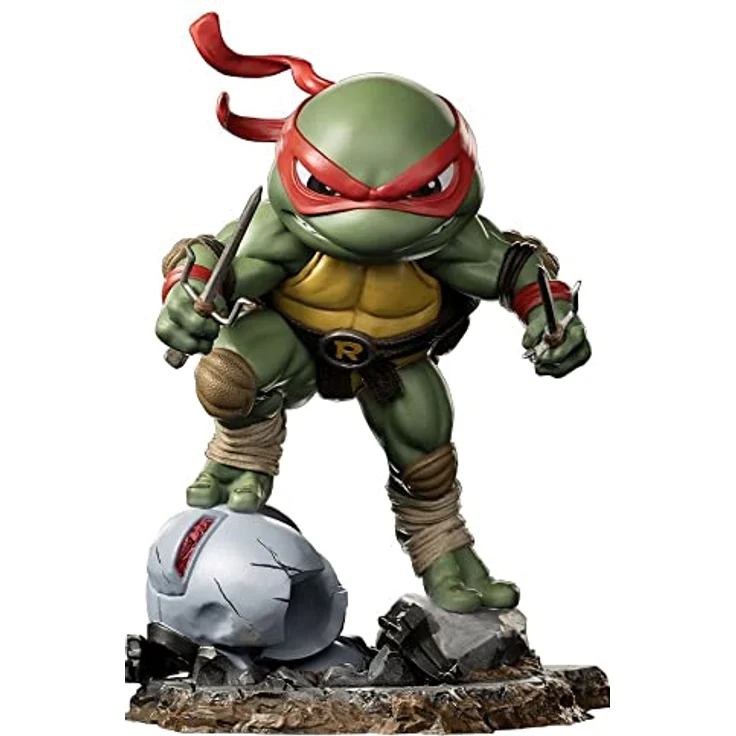 Iron Studios Teenage Mutant Ninja Turtles Mini Co. Raffaello, detailreiche Sammelfigur aus hochwertigem PVC, 16 cm hoch – Bild 2