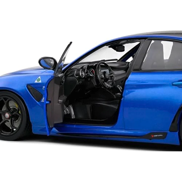 Solido 1:18 Alfa Romeo Giulia GTA 2022, detailgetreues Modellauto in blau aus hochwertigem Die-cast-Material – Bild 5