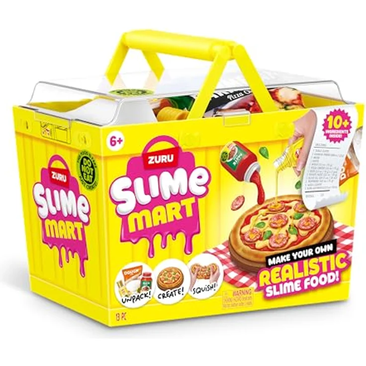 Slime Mart Kleiner Korb (Pizza) von ZURU, Soft-Schleim-Herstellungsset für kreative Küchenkreationen, für Kinder und Kidults von 6–10 Jahren – Bild 2