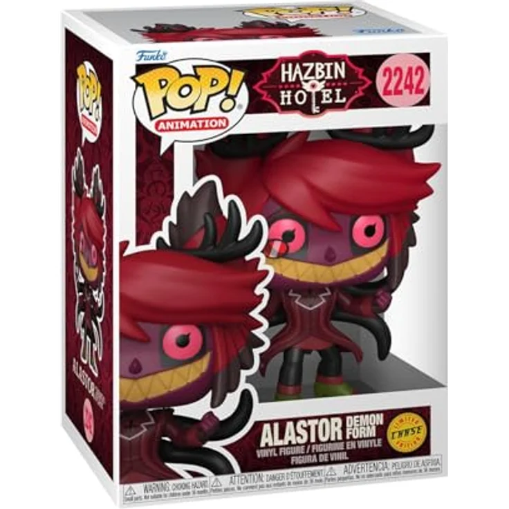 Funko Pop! Animation: Hazbin Hotel - Alastor mit Chase, Vinyl-Sammelfigur, ca. 9,5 cm, offizielle Handelswaren für Fans und Sammler – Bild 3