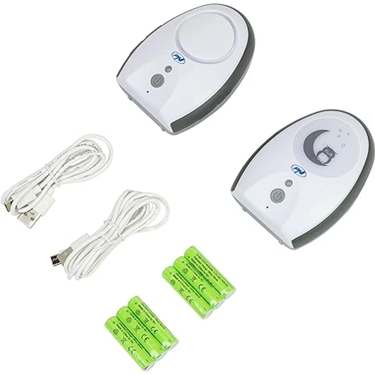 PNI, Babyphone, Audio-Babyphone PNI B6500 kabellos, Gegensprechanlage, mit Nachtlampe, Vox- und Pager-Funktion, eins (Babyphone Audio, 100 m) – Bild 5