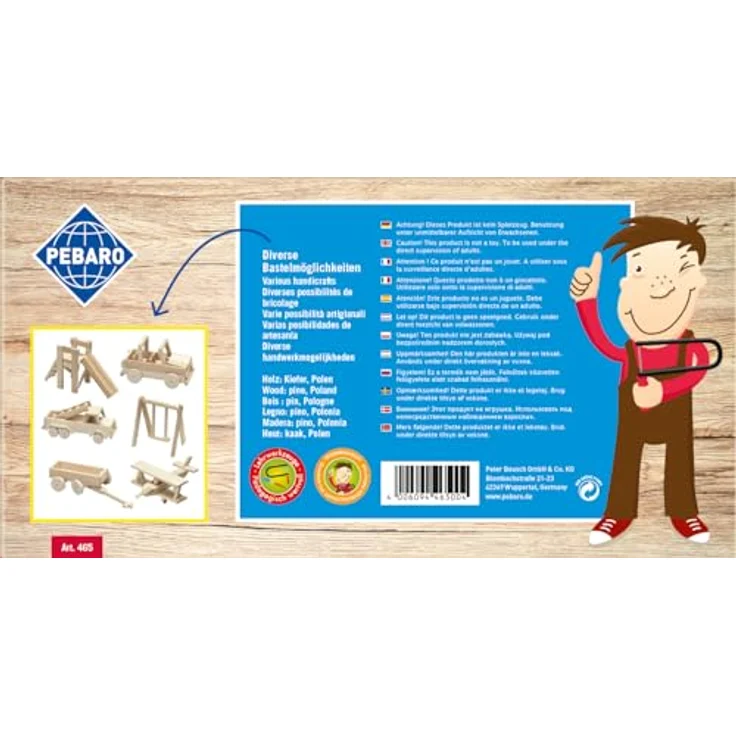 PEBARO Holzbauset für kreative Baumeister – Bild 3